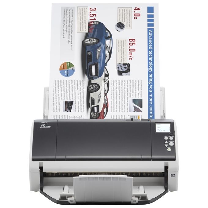 Fujitsu FI-7480 ADF 600x600Dpi A3 Grigio-Bianco