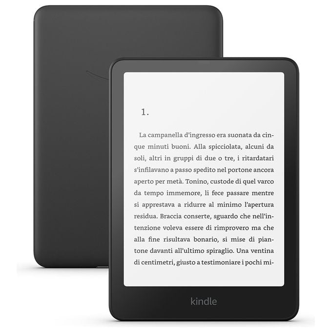 Amazon B0CFPXBJ9Y Kindle Paperwhite 12a Generazione Ebook Reader 7'' 16 GB Wi-Fi Bluetooth IPX8 con Pubblicita' colore Nero