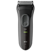 Braun 3000 Rasoio Ricaricabile e a Rete - 3 lamelle - Lavabile - Autonomia 45 min - Tempo di ricarica 60 Min