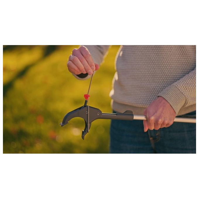 Gardena 11700-20 Pinza da Giardino Ergonomica 4 in 1 Multifunzione Afferrare Infilzare Rastrellare Raschiare Acciaio Inox 70% Plastica Riciclata