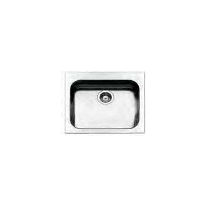Apell TOG571IBC Serie Torino Lavello da incasso 1 vasca rettangolare 57x51 cm acciaio inox spazzolato colore Acciaio inox