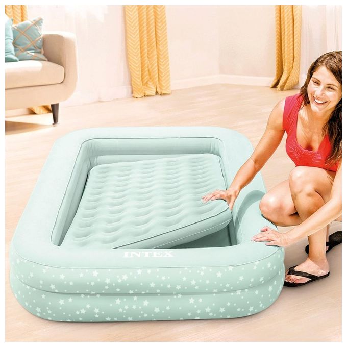 Intex Materasso baby casa e Viaggio cm 107x168x25 con Pompa Manuale