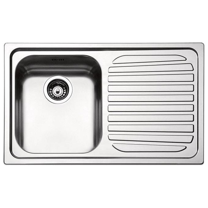 Apell VE791ILBC Serie Venezia Lavello da Incasso 79x50cm 1 Vasca a Destra Gocciolatoio Sinistro Acciaio Inossidabile
