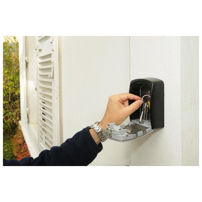 Master Lock 5403EURD Cassaforte Portachiavi a Combinazione Impermeabile Montaggio a Parete colore Grigio
