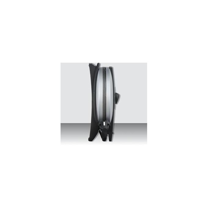 Cloer 1629 Piastra per Waffle 5 Waffle Forma Cuore Rivestimento Antiaderente Regolazione Doratura 930 W colore Nero Metallico