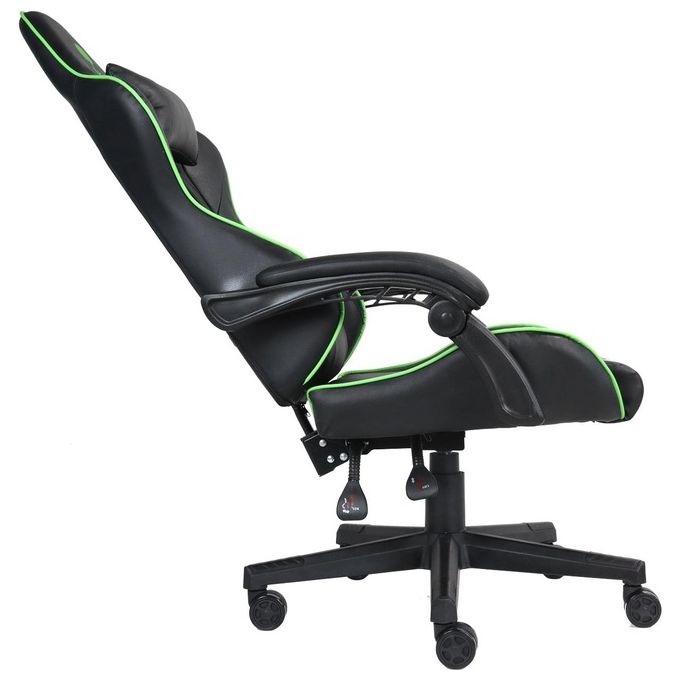 DEADWAVE DWGT00072 Skull Chair Sedia Gaming Ergonomica Semipelle Braccioli Imbottiti Reclinabile 135° 150 Kg colore Nero Verde