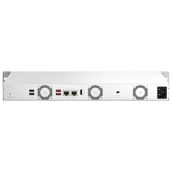 Qnap TS-464EU-8G NAS Rack 1U Intel Celeron N5095 4 Core 2,9 GHz 4 Bay 8 GB DDR4 2x M.2 PCIe Gen 3 2,5GbE RAID colore Nero