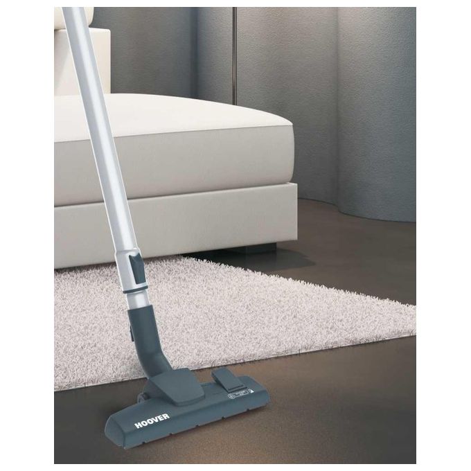 Hoover XP81_XP15011 Aspirapolvere a Traino senza Sacco Tecnologia Multiciclonica Potenza 800 W Capacita' 1,5 Litri Nero-Rosso-Silver