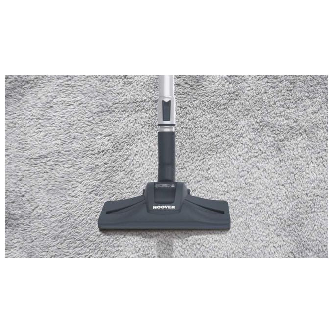 Hoover XP81_XP15011 Aspirapolvere a Traino senza Sacco Tecnologia Multiciclonica Potenza 800 W Capacita' 1,5 Litri Nero-Rosso-Silver