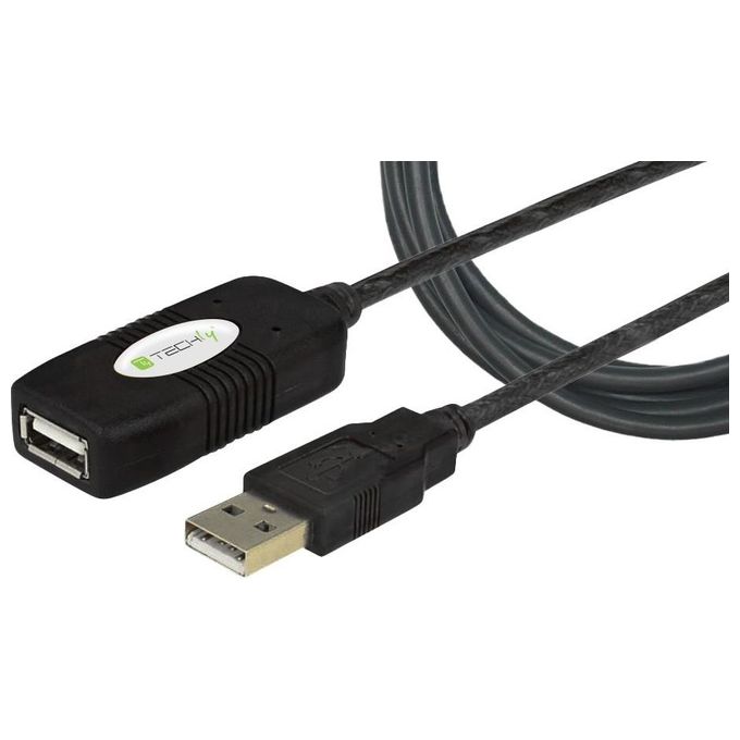 Techly Cavo Prolunga Attivo Usb 2.0 Hi-Speed 10mt