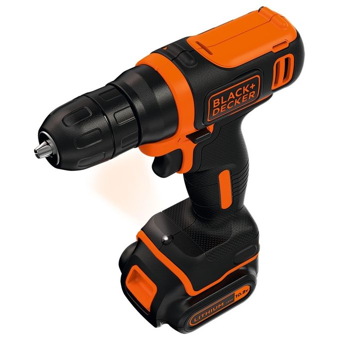 Black+Decker Trapano-Avvitatore Compatto Facile e Veloce 10.8V Litio 1.5 Ah