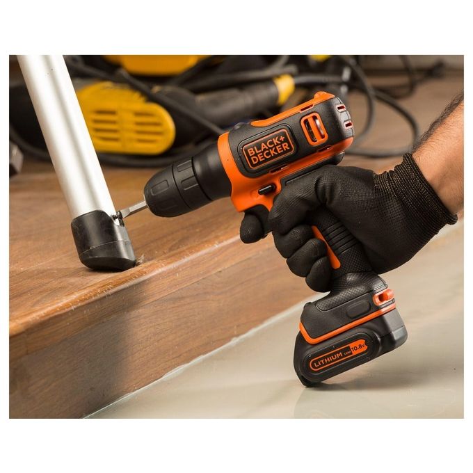 Black+Decker Trapano-Avvitatore Compatto Facile e Veloce 10.8V Litio 1.5 Ah