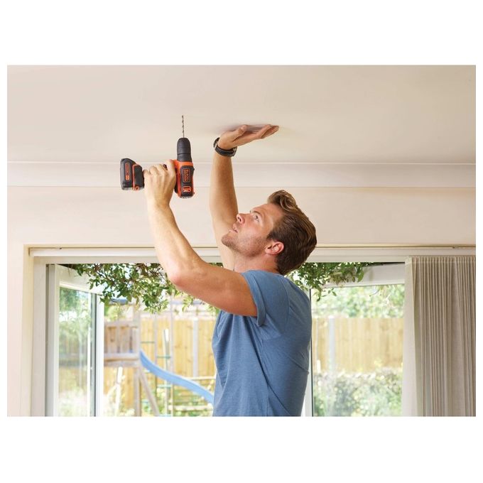 Black+Decker Trapano-Avvitatore Compatto Facile e Veloce 10.8V Litio 1.5 Ah