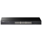 EDiMAX GS-1026 V3 Switch di rete non gestito Gigabit Ethernet 24 porte RJ-45 2 porte SFP metallo rack 1U colore Nero