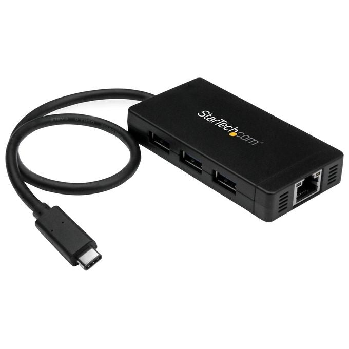 Startech hub usb 3.0 a 3 Porte con Usb-c e Ethernet Gigabit - Type-c