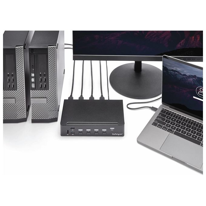 Startech Switch Commutatore KVM a 4 Porte HDMI con Hub USB 3.0 - 1080p