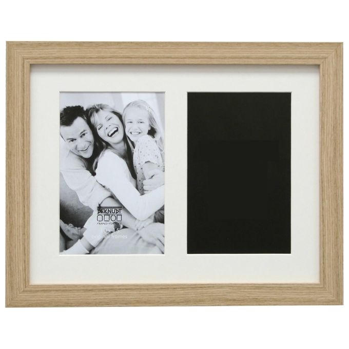 Deknudt S66KB2 Galerie Cornice Portafoto 2x13x18cm con Passepartout in Legno Naturale