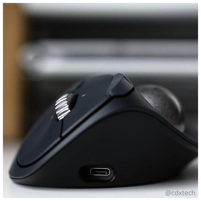 Kensington K72196WW Pro Fit Ergo TB550 Trackball Wireless Bluetooth Ricaricabile 4D Scrolling Batteria Integrata colore Nero