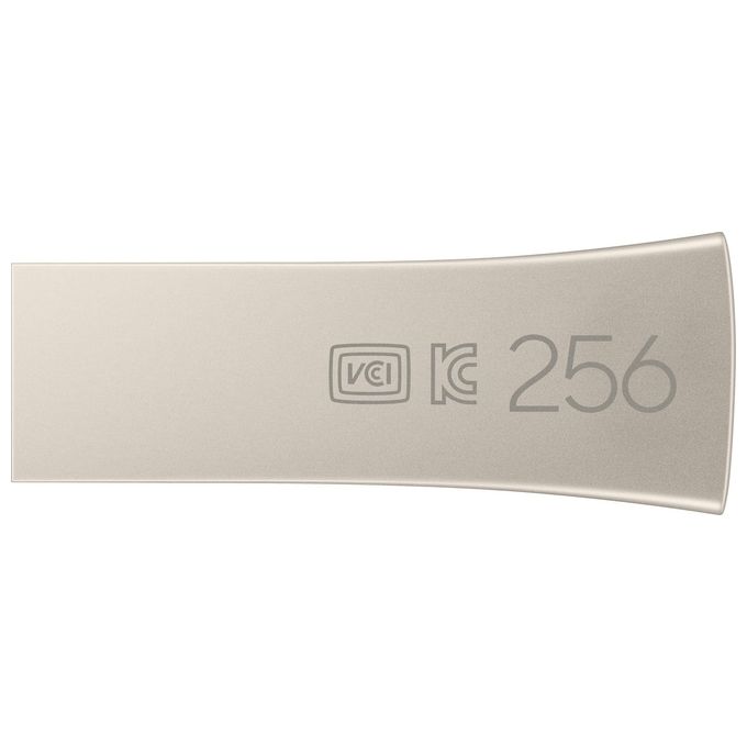 Samsung MUF-256BE3-APC Flash Drive BAR Plus 256 GB USB 3.2 Gen 1 Velocita' di Lettura fino a 400 MB-s colore Argento