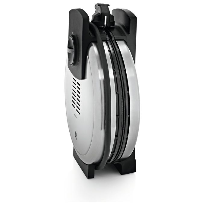 WMF 04.1521.0011 Lono Piastra per Waffle 5 Waffle 900 W con Rivestimento Antiaderente e Controllo Doratura colore Nero Cromo