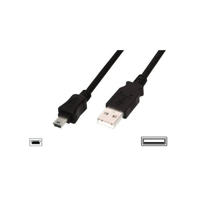 Digitus Cavo Usb 2.0 Mini ''B'' 5 Poli Mt.1.80 (Ak 672M-2)