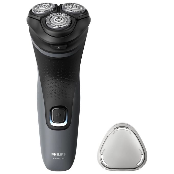 Philips S1142-00 Serie 1000 Rasoio elettrico rotativo bagnato e secco 3 testine autonomia 40 min colore Grigio