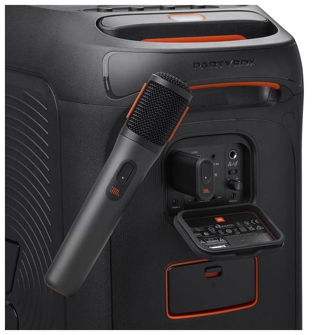 JBL JBLPBWIRELESSMIC PartyBox Set 2 Microfoni Wireless Cardioide 30 m 20 h Batteria Ricaricabile colore Nero