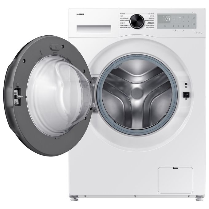 Samsung WW90CGC04DAHET - Lavatrice a carica frontale 9 kg, 1400 rpm, Classe A, Vapore, Wi-Fi, (85x60x55 cm), Bianco