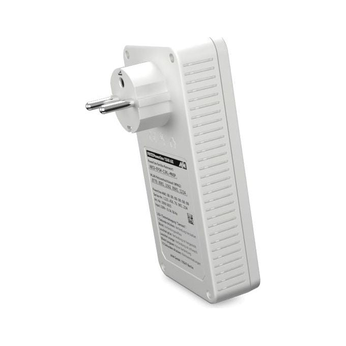 FRITZ! 20003038 Powerline 1240 AX Kit Adattatori Powerline Wi-Fi 6 1200 Mbit-s Gigabit Ethernet HomePlug AV2 2 pz colore Bianco