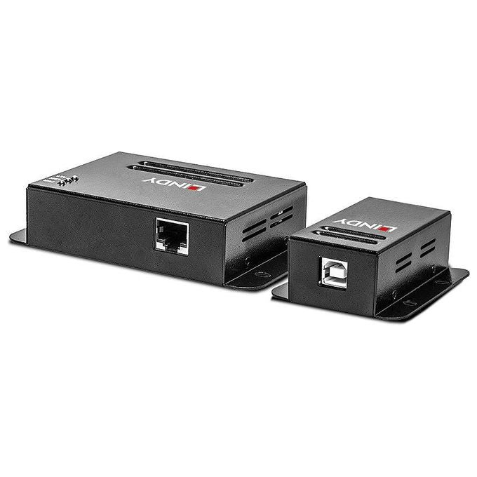 LINDY 42681 Extender USB 2.0 4 Porte fino a 50m con Power over Cable Cat5e Cat6 colore Nero