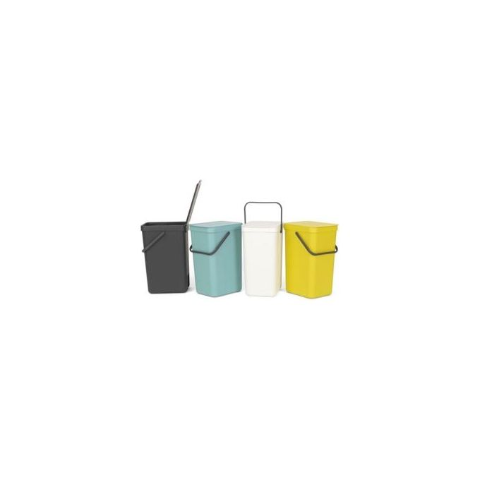 Brabantia Sort e Go Pattumiera 16 Litri Grigio Scuro