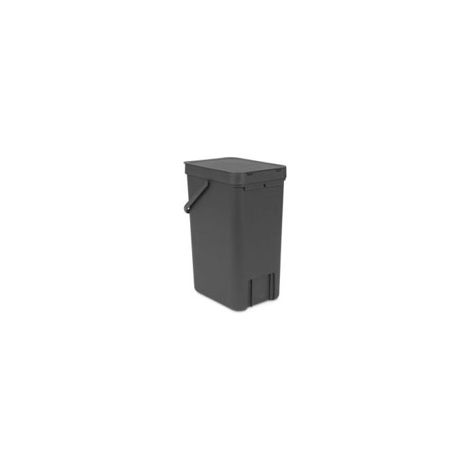 Brabantia Sort e Go Pattumiera 16 Litri Grigio Scuro