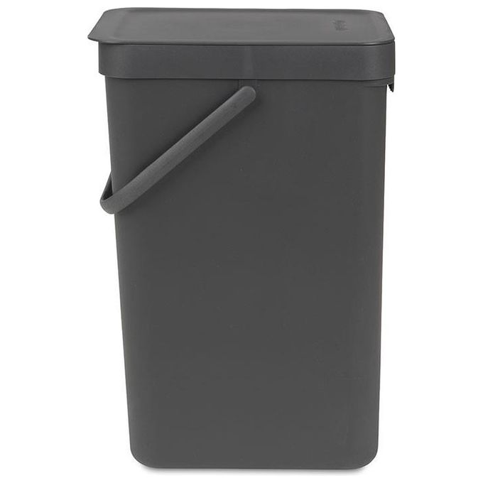 Brabantia Sort e Go Pattumiera 16 Litri Grigio Scuro
