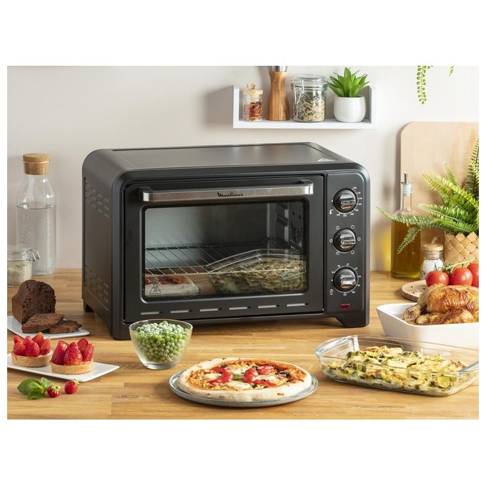 Moulinex OX464810 Optimo Forno Elettrico 33 L 1600 W Grill 800 W Convezione 6 Programmi (53.6x37.7x33.4 cm) colore Nero