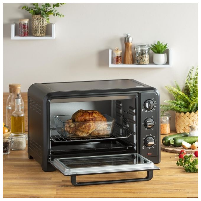 Moulinex OX464810 Optimo Forno Elettrico 33 L 1600 W Grill 800 W Convezione 6 Programmi (53.6x37.7x33.4 cm) colore Nero