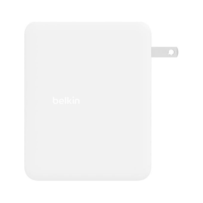 Belkin WCH014BTWH BoostCharge Pro Alimentatore da Parete GaN 140W 3 Porte USB-C 1 Porta USB-A colore Bianco