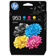 HP 6ZC69AE 953 Cartuccia Originale Inkjet Resa Standard 4 Pezzi Nero Ciano Magenta Giallo colore Nero