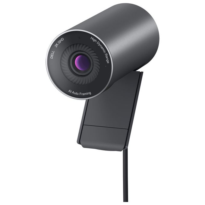 Dell WB5023 Pro Webcam 2K QHD 2560x1440 60fps USB 2.0 Autofocus Zoom 4x Microfono colore Nero