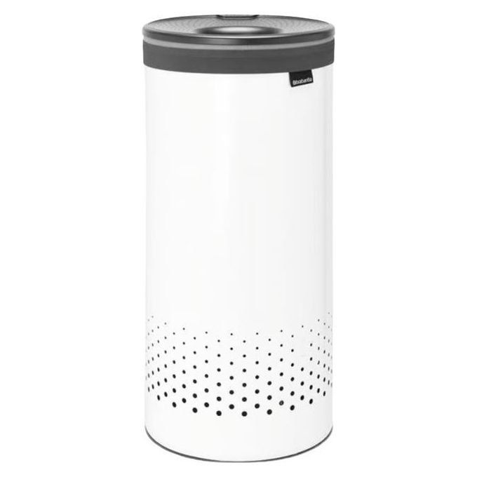 Brabantia Portabiancheria 35 Litri Grigio Scuro-Bianco