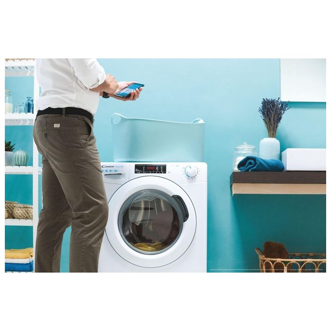 Candy Smart Pro CSO 1285TW4-1-S Lavatrice Caricamento frontale 8 kg 1200 Giri-min Classe B Bianco