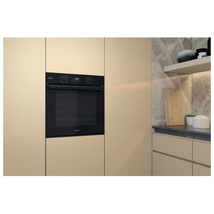 Whirlpool OMSR58RU1SB Elements Steam Forno da incasso Elettrico 71 L Classe A+ Pirolisi Vapore Cook3 Grill (60x60x55 cm) colore Nero