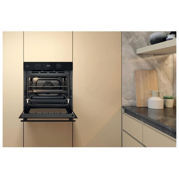 Whirlpool OMSR58RU1SB Elements Steam Forno da incasso Elettrico 71 L Classe A+ Pirolisi Vapore Cook3 Grill (60x60x55 cm) colore Nero