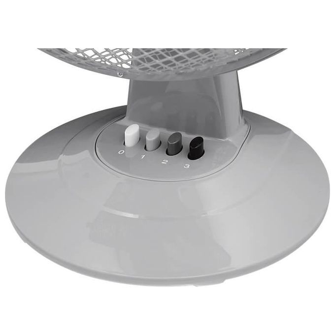 Ardes AR5ST30G STEELO 30G Ventilatore da Tavolo 30 cm 40W 3 Velocita' Oscillazione Automatica colore Grigio