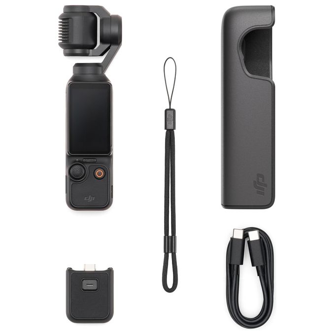DJI CP.OS.00000301.01 Osmo Pocket 3 Action Cam Gimbal 3 assi CMOS 1'' 4K 120fps 9,4 MP colore Nero