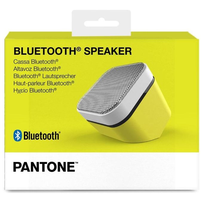 Celly Speaker Fluo, Cassa Bluetooth con Tecnologia Bluetooth 5.1 e Potenza di Uscita di 3W, Speaker Wireless con Raggio di 10m e Autonomia Fino a 3,5 h, Adatta per Ambienti Chiusi e Aperti, Giallo