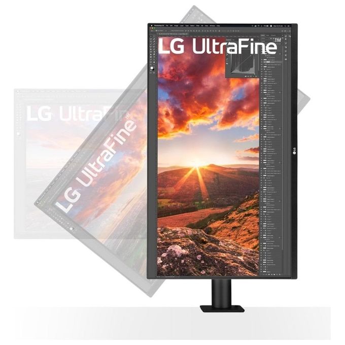 LG 32UN880K-B Monitor PC 32'' IPS 4K Ultra HD 3840x2160 HDR10 DCI-P3 95% Stand Ergo Speaker 10W USB-C colore Nero