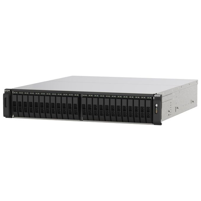 QNAP TS-H2490FU-7302P-128G TS-h2490FU NAS 24 Baie SSD U.2 NVMe Gen 3 x4 AMD EPYC 7302P 128 GB RAM 25GbE colore Nero Grigio