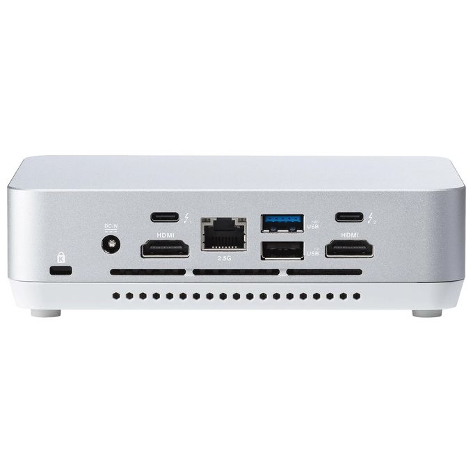 ASUS 90AR0051-M000A0 NUC 14 Pro+ Mini PC Barebone Intel Core Ultra 7 155H RAM fino a 96 GB DDR5 SSD M.2 Thunderbolt 4 Wi-Fi 6E Bluetooth 5.3 colore Bianco