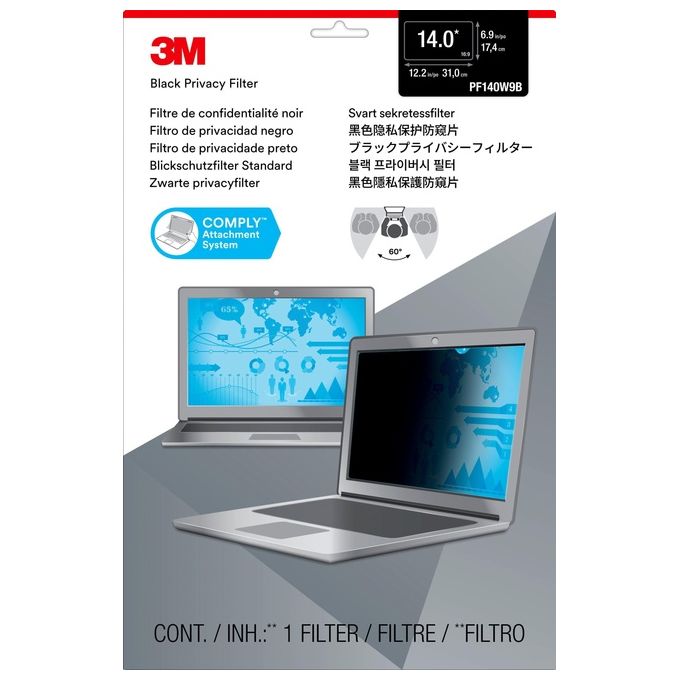3m Privacy Per Notebook Lcd 14.0w 16:9