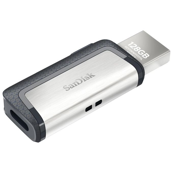 SanDisk SDDDC2-128G-G46 Ultra Dual Drive USB Type-C 128GB USB 3.2 Gen 1 fino a 150 MB-s colore Nero Argento
